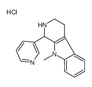 9-methyl-1-pyridin-3-yl-1,2,3,4-tetrahydropyrido[3,4-b]indole,hydrochloride Structure