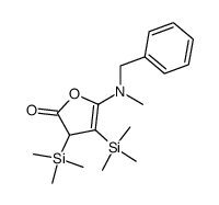 2(3H)-Furanone,5-[methyl(phenylmethyl)amino]-3,4-bis(trimethylsilyl)-结构式