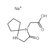 1,4-Diazaspiro[4.4]nonane-1-aceticacid, 2-oxo-, sodium salt (1:1) Structure