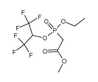 methyl ethyl(1,1,1,3,3,3-hexafluoroisopropyl)phosphonoacetate结构式