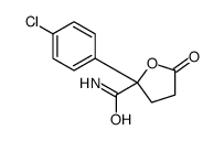 2-(4-chlorophenyl)-5-oxooxolane-2-carboxamide结构式