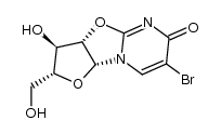 2',3'-anhydro-1-β-D-arabinofuranosyl-5-bromo-uracil结构式