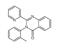 2-(2-Pyridinyl)-3-(2-methylphenyl)-3,4-dihydroquinazoline-4-one结构式