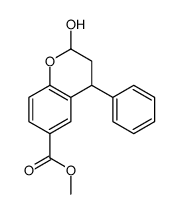 2-Hydroxy-4-phenyl-6-methoxycarbonyl-2,3-dihydrobenzopyran (Mixture of Diastereomers)结构式