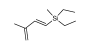 1-(Diaethyl-methyl-silyl)-3-methyl-butadien-(1,3) Structure