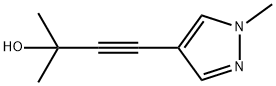 2-methyl-4-(1-methyl-1H-pyrazol-4-yl)but-3-yn-2-ol Structure