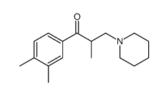 1-(3,4-dimethylphenyl)-2-methyl-3-piperidin-1-ylpropan-1-one Structure