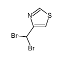 4-(dibromomethyl)-1,3-thiazole结构式