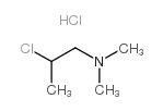 N,N-二甲氨基-2-氯丙烷盐酸盐结构式