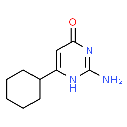 2-amino-6-cyclohexylpyrimidin-4-ol Structure