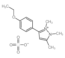 1H-Pyrazolium, 3-(4-ethoxyphenyl)-1,2,5-trimethyl-, perchlorate picture