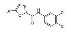 5-bromo-N-(3,4-dichlorophenyl)furan-2-carboxamide Structure