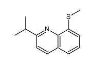 8-methylsulfanyl-2-propan-2-ylquinoline Structure