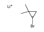 lithium,2-bromo-1,1-dimethylcyclopropane结构式