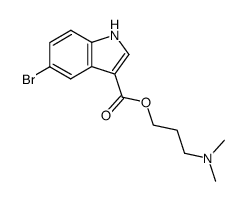 5-Bromo-1H-indole-3-carboxylic acid 3-dimethylamino-propyl ester结构式