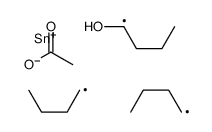 [dibutyl(1-hydroxybutyl)stannyl] acetate Structure