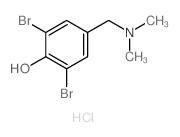 2,6-dibromo-4-(dimethylaminomethyl)phenol Structure