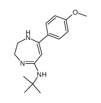 tert-butyl-[7-(4-methoxy-phenyl)-2,3-dihydro-1H-[1,4]diazepin-5-yl]-amine Structure