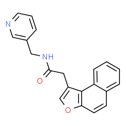 Naphtho[2,1-b]furan-1-acetamide, N-(3-pyridinylmethyl)- (9CI) Structure