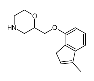 2-[(1-methyl-3H-inden-4-yl)oxymethyl]morpholine Structure