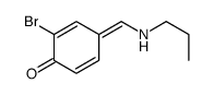 2-bromo-4-(propylaminomethylidene)cyclohexa-2,5-dien-1-one结构式