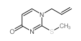 4(1H)-Pyrimidinone, 2-(methylthio)-1-(2-propen-1-yl)- Structure