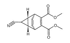 dimethyl (1R,2R,4S,5S)-3-cyanotricyclo[3.2.2.02,4]nona-6,8-diene-6,7-dicarboxylate结构式