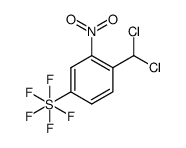 1-nitro-2-dichloromethyl-5-(pentafluorosulfanyl)benzene Structure