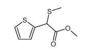 α-Methylthio-2-thiopheneacetic acid methyl ester structure