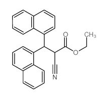 ethyl 2-cyano-3,3-dinaphthalen-1-yl-propanoate结构式