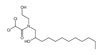 2,2-dichloro-N-(2-hydroxydodecyl)-N-(2-hydroxyethyl)acetamide Structure