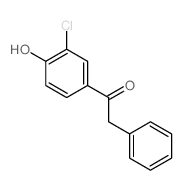 Ethanone,1-(3-chloro-4-hydroxyphenyl)-2-phenyl- Structure