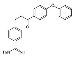 4-[3-oxo-3-(4-phenoxyphenyl)propyl]benzenecarboximidamide结构式