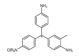 4,4',4''-triamino-3-methyl-tritylium, chloride结构式