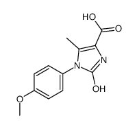 1-(4-甲氧基-苯基)-5-甲基-2-氧代-2,3-二氢-1H-咪唑-4-羧酸结构式