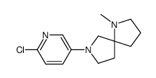 7-(6-chloropyridin-3-yl)-1-methyl-1,7-diazaspiro[4.4]nonane结构式