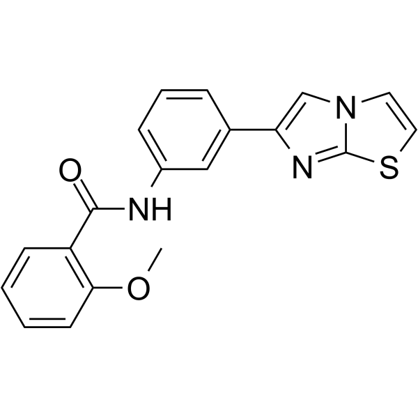 N-(3-(Imidazo[2,1-b]thiazol-6-yl)phenyl)-2-methoxybenzamide picture