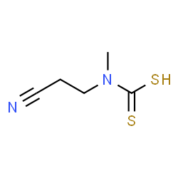 Carbamodithioic acid, (2-cyanoethyl)methyl- (9CI) structure