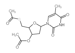 Thymidine, 5'-thio-, 3',5'-diacetate (7CI,8CI,9CI) picture