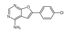 6-(4-chlorophenyl)furo[2,3-d]pyrimidin-4-amine structure