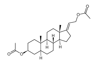 3β,21-Diacetoxy-5α-pregn-17-ene Structure