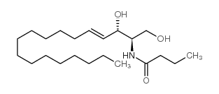 N-丁酰-D-红鞘氨醇结构式