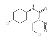 Urea, 3-(4-chlorocyclohexyl)-1-(2-chloroethyl)- 1-nitroso-, trans- Structure