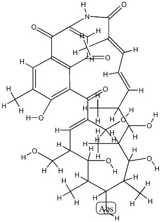 8-Deoxy-13-hydroxyrifamycin W结构式