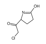 2-Pyrrolidinone, 5-(chloroacetyl)-, (S)- (9CI) structure