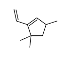 1-ethenyl-3,5,5-trimethylcyclopentene结构式