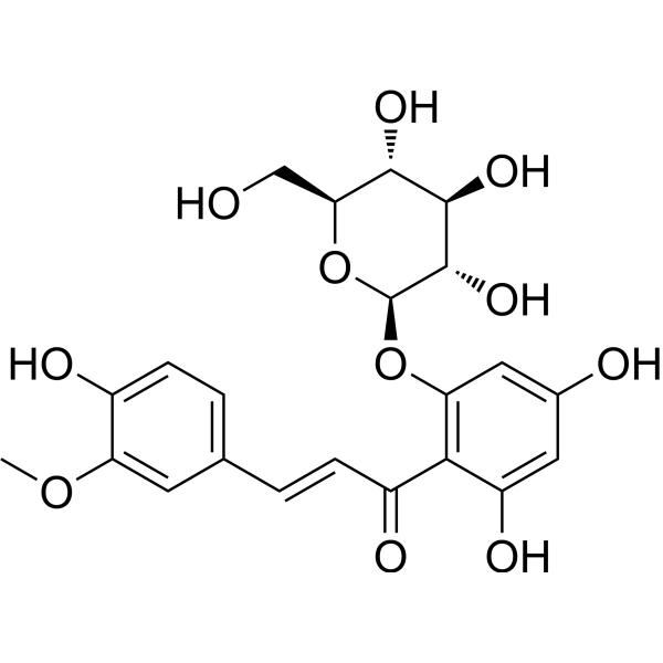 3',4,4',6-Tetrahydroxyaurone 4-O-β-D-glucoside Structure