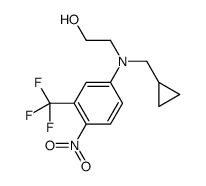 2-[N-(cyclopropylmethyl)-4-nitro-3-(trifluoromethyl)anilino]ethanol Structure