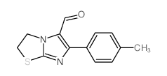 Imidazo[2,1-b]thiazole-5-carboxaldehyde,2,3-dihydro-6-(4-methylphenyl)-结构式