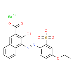 barium 4-[(4-ethoxy-2-sulphonatophenyl)azo]-3-hydroxy-2-naphthoate picture